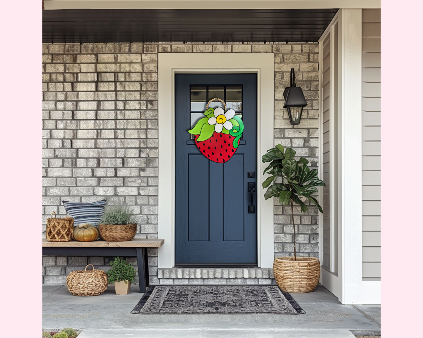 Strawberry Door Hanger