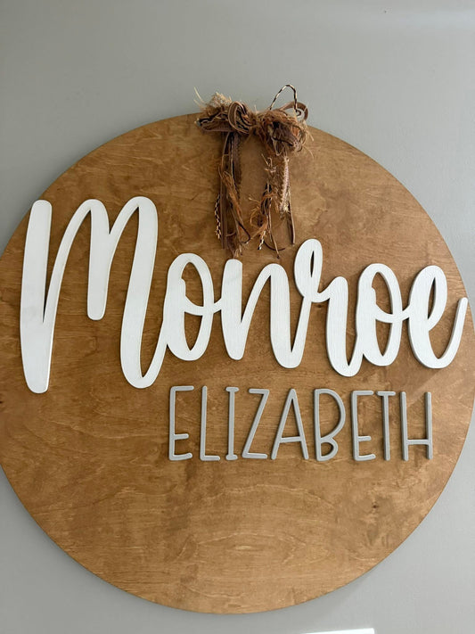 Layered Name Hanger